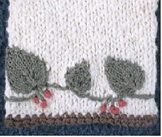 Applique leaves on the edges of the Baby Pants!