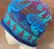 Shelby Bird Hat in aubergine and Tahoe color ways: long run baby cakes