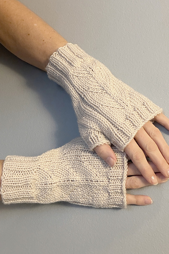 Fly Me To The Moon Fingerless Mitts