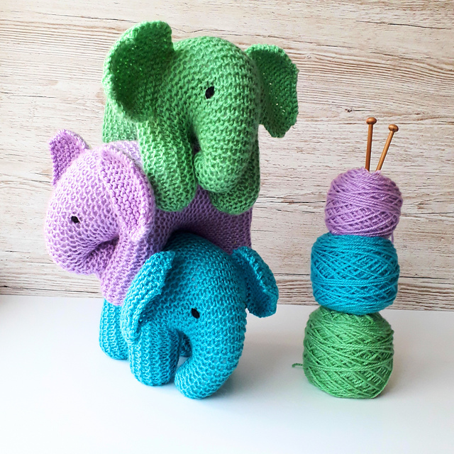 Baby Elephant pattern by Claire Fairall 