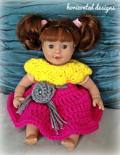 Vintage Style 12" Doll Dress photo 1