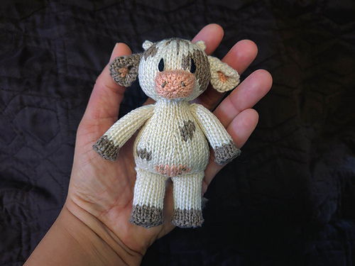 Ravelry: Cute Knitted Cow pattern by Holly Moore