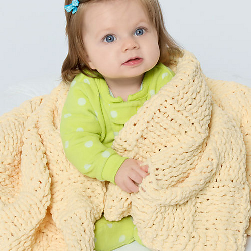Ravelry Knit Soft Baby Blanket pattern by Gloria Tracy