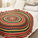 Circular Fall Mandala Throw pattern 