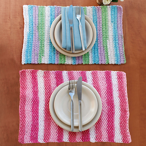 Stripes Placemat (crochet) photo 4