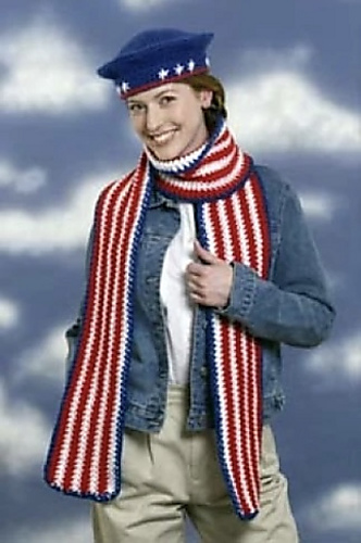 Stars & Stripes Beret & Scarf (Scarf) photo 1