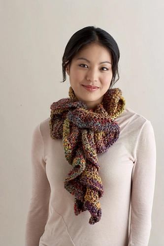 Painted Ruffle Scarf