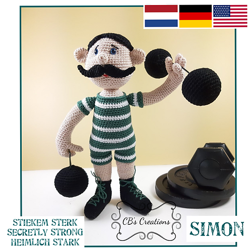 Ravelry Secretly Strong Simon pattern by CB's Creations