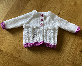 wave of light baby cardigan