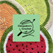 Melon Hot Pad & Coaster pattern 