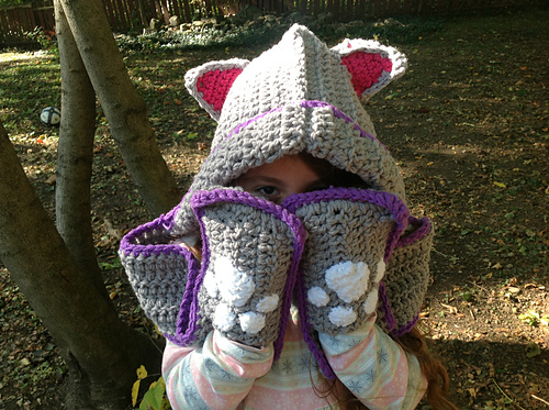 Cuddly Cat Crochet Scoodie with Pockets photo 9