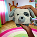 Toby Cubby Joy  Puppy Pillow pattern 