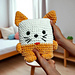Luna Cubby Purr Cat Pillow pattern 