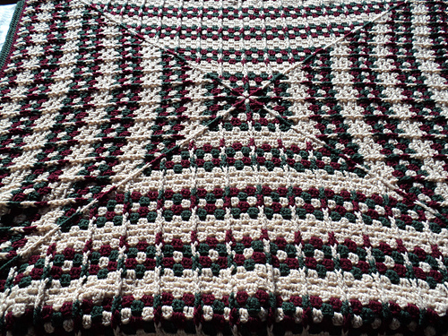Holiday Granny Square Throw photo 3