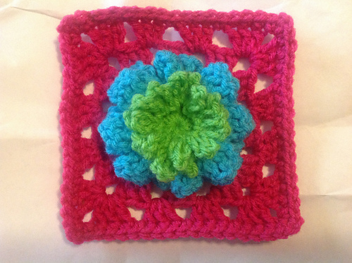 3D Flower Granny Square photo 3