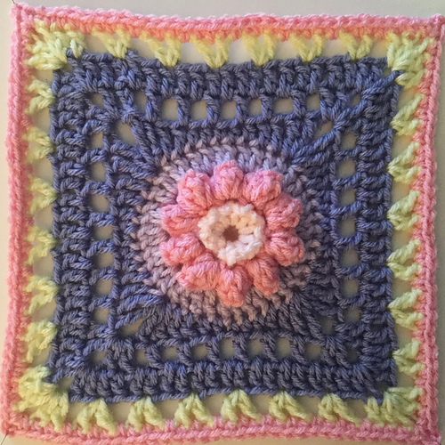 Flower Granny Square 6" photo 3
