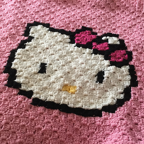 Ravelry ColoradoMom's C2C Hello Kitty Blanket