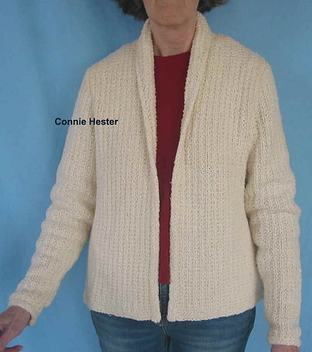 Ravelry: Easy Shawl Collar Cardigan pattern by Connie Hester