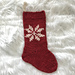 Super Chunky Fair Isle Snowflake Stocking pattern