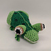 Kiki the green frog pattern