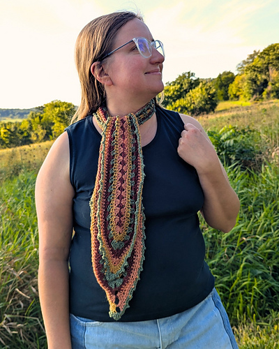 Cottagecore Ascot Mini Scarf