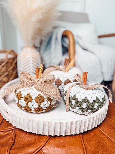Diamond Granny Stitch Crochet Pumpkin photo 6