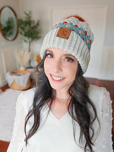 Gemstone Hues Crochet Beanie photo 5