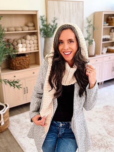 Wheat Stitch™ Hooded Scarf