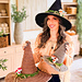 Wheat Stitch Witch Hat pattern