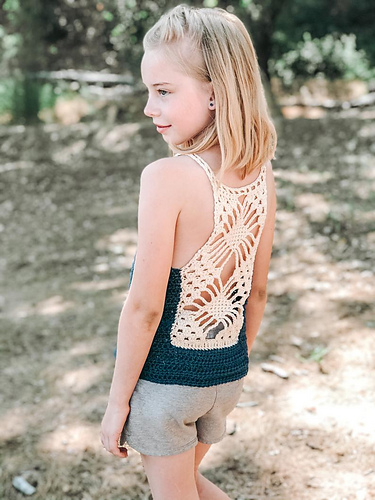 Barnas Lacy Lotus Tank Top - Danielle Layman
