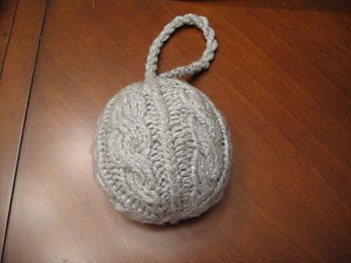 Cabled Globe Ornament photo 2
