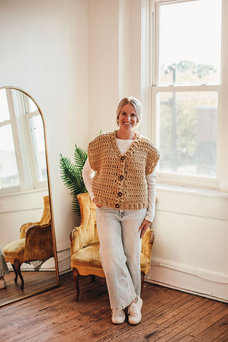 Oversized Canvas Vest photo 4