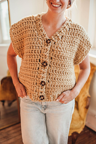 Oversized Canvas Vest photo 2