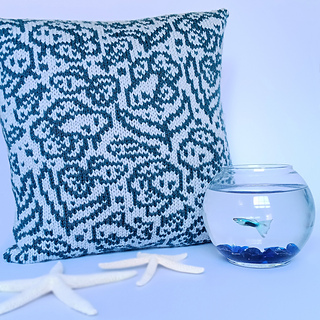 Fish Friends Fair Isle Pillow