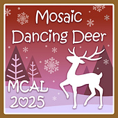 Join our Final 2025 MCAL Dancing Deer Mosaic Pillow