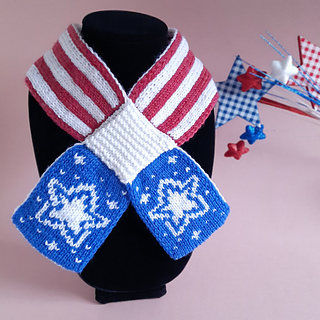 Stars and Stripes Ascot DK Version in Knit Picks Swish