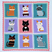 Happy Cats in alternate color version; Siamese is Blue Point