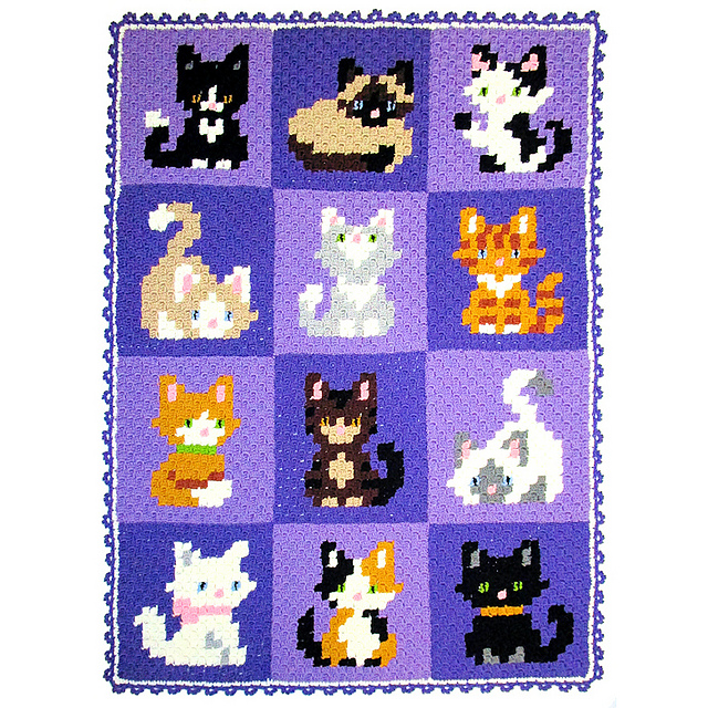 Ravelry Kitty Corner pattern by Cherie Marie Leck