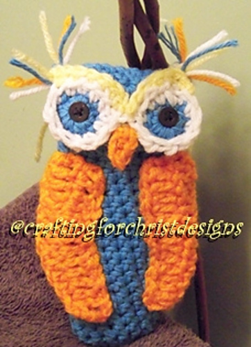 B's Owl Crochet Hook Holder photo 1