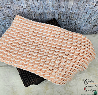 Textured Ribbon Candy Blanket crochet pattern