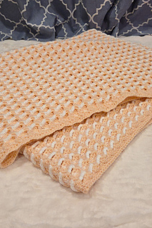 Textured Ribbon Candy Throw crochet pattern