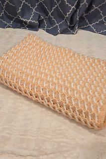 Textured Ribbon Candy Throw crochet pattern