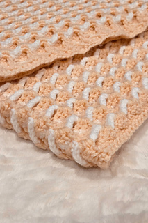 Textured Ribbon Candy Throw crochet pattern