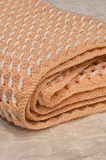 Textured Ribbon Candy Throw crochet pattern
