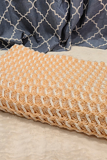 Textured Ribbon Candy Throw crochet pattern