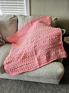 Diamond Puff Blanket crochet pattern