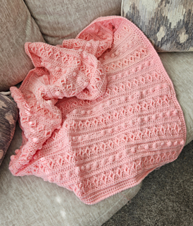 Diamond Puff Blanket crochet pattern