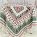 Secret Garden Blanket - Pink, Green, White, Gray
