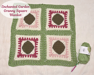 Enchanted Garden Granny Square Blanket