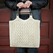 Cabled Zig Zag Bag pattern 